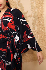 Hot House Hibiscus Wrap Dress L-XL