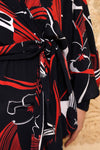 Hot House Hibiscus Wrap Dress L-XL