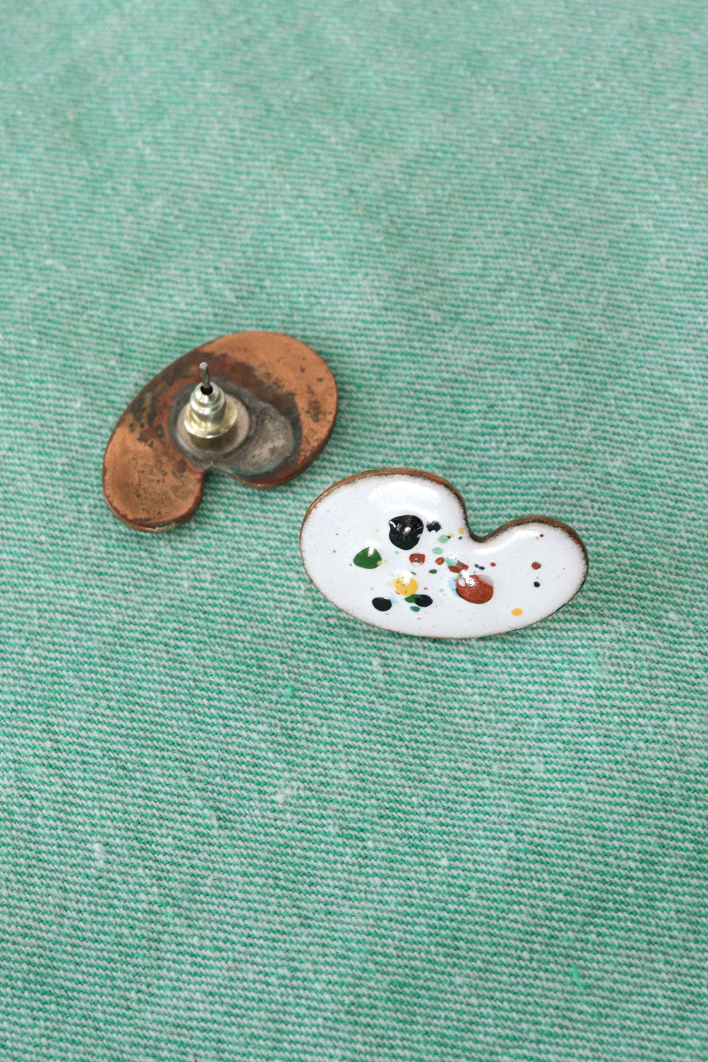 Enamel Painter Palette Earrings