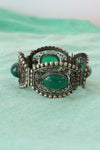 Silver Filigree Cabochon Bracelet