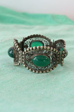 Silver Filigree Cabochon Bracelet