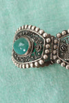 Silver Filigree Cabochon Bracelet