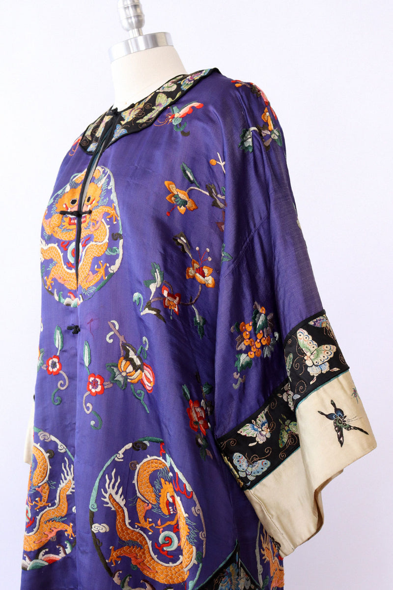 Qing Dynasty Silk Embroidered Robe