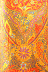 Tangerine Klimt-esque Maxi Dress S/M