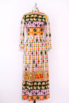 Pop Floral Long Sleeved Maxi Dress S