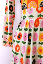 Pop Floral Long Sleeved Maxi Dress S
