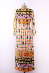 Pop Floral Long Sleeved Maxi Dress S