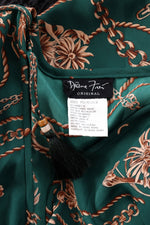 Diane Freis Equestrian Print Jumpsuit L/XL
