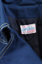 Marine Blue Belted Jacket M/L