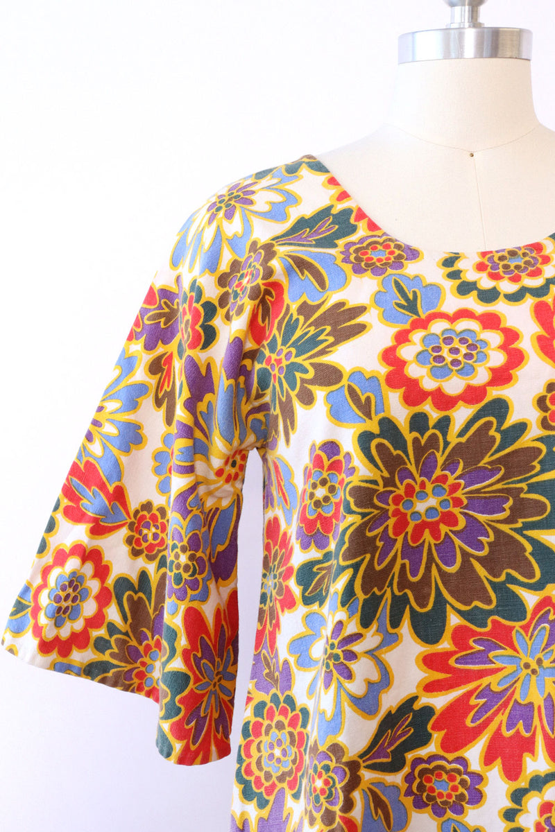 Spin Art Bell Sleeve Mini Dress S/M