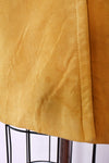 Mustard Suede Crop Sleeve Coat XS-M