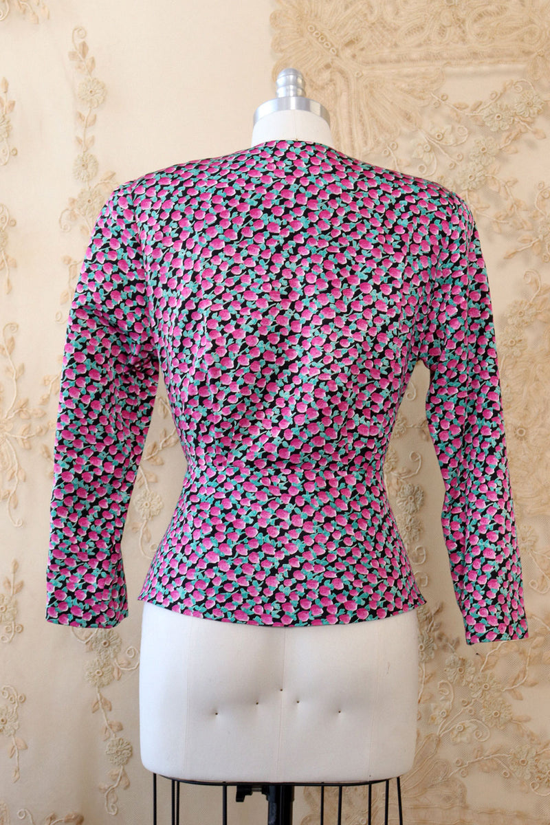 Pointillist Posy Printed Blazer S/M