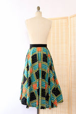 Geo Midcentury Circle Skirt XS