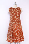 Giraffe Print Drop Pocket Dress S/M