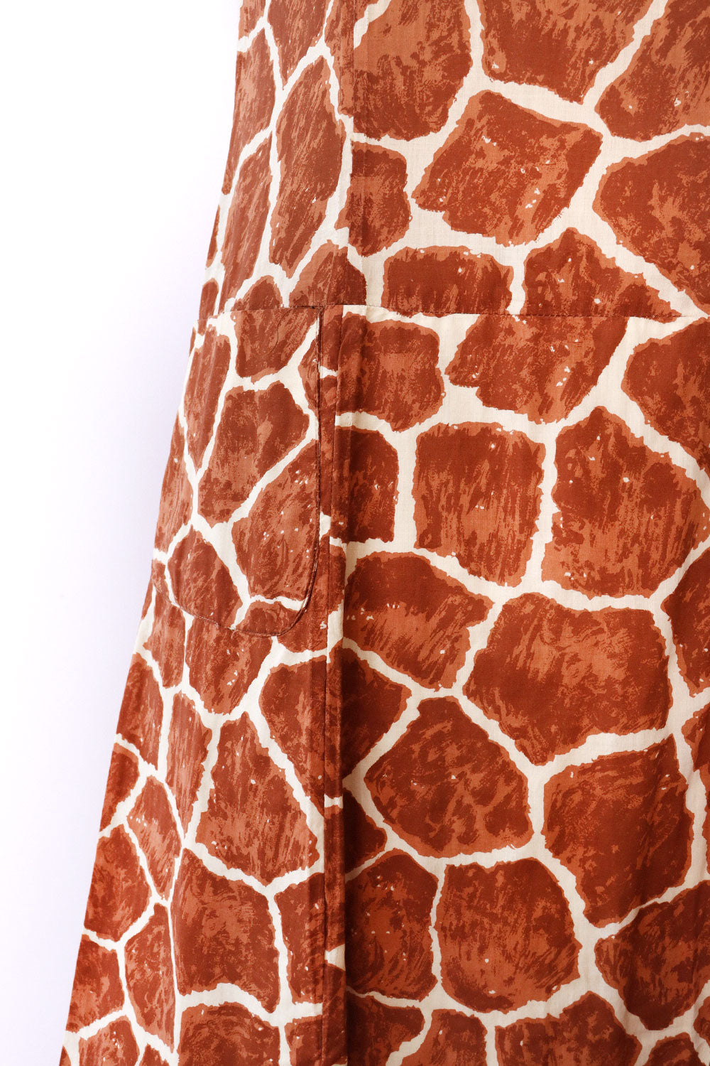 Giraffe Print Drop Pocket Dress S/M