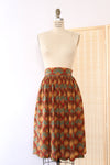 Southwestern Sunset Silk Skirt S/M