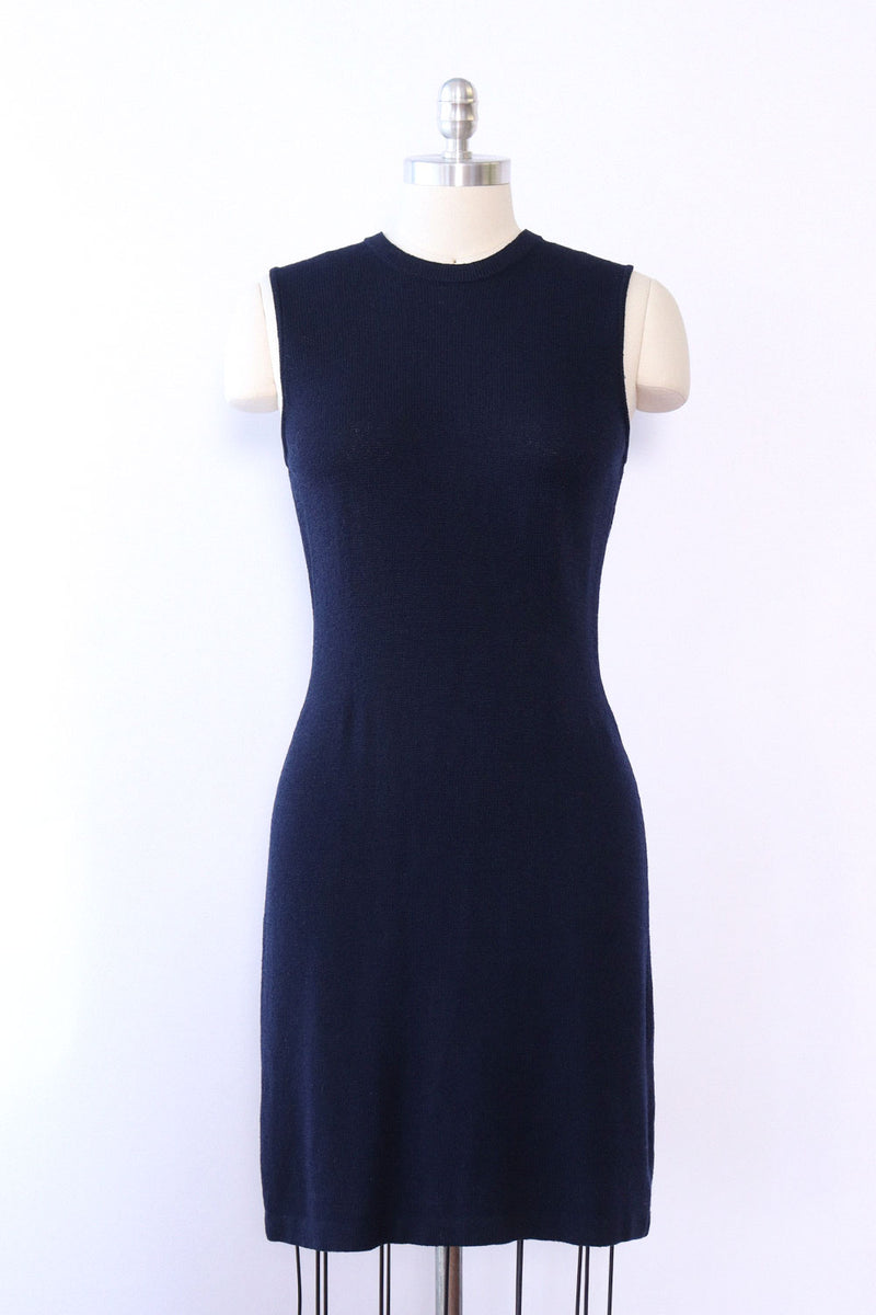 St John Navy Knit Sheath S/M