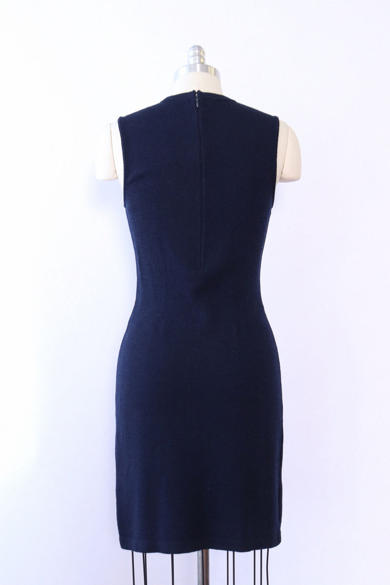 St John Navy Knit Sheath S/M
