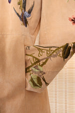 Blush Suede Embroidered Jacket M/L