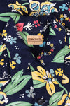 1940s Cold Rayon Botanical Buttondown M