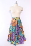 Leafy Full Circle Skirt S