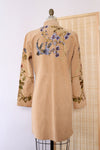 Blush Suede Embroidered Jacket M/L