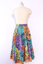 Leafy Full Circle Skirt S