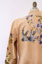 Blush Suede Embroidered Jacket M/L