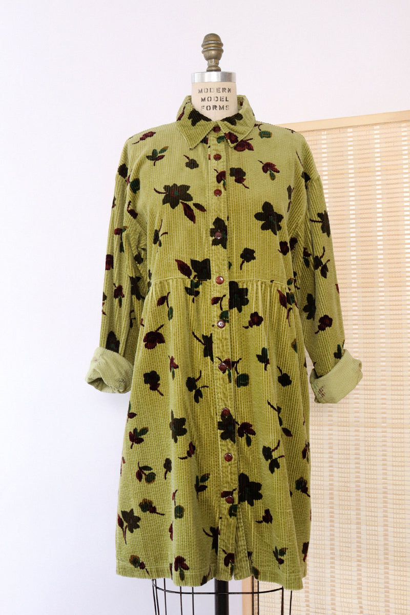 Jade Corduroy Shirt Dress S-XL