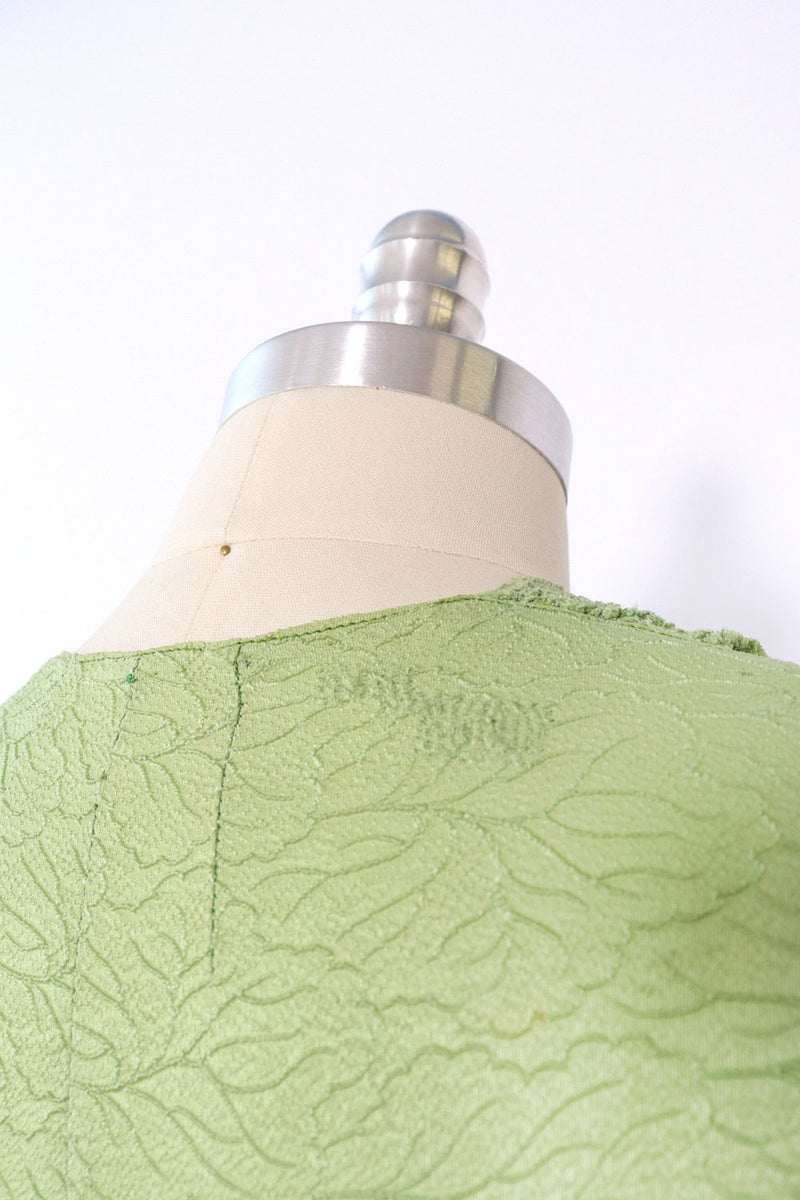 1940s Celery Crop Top M