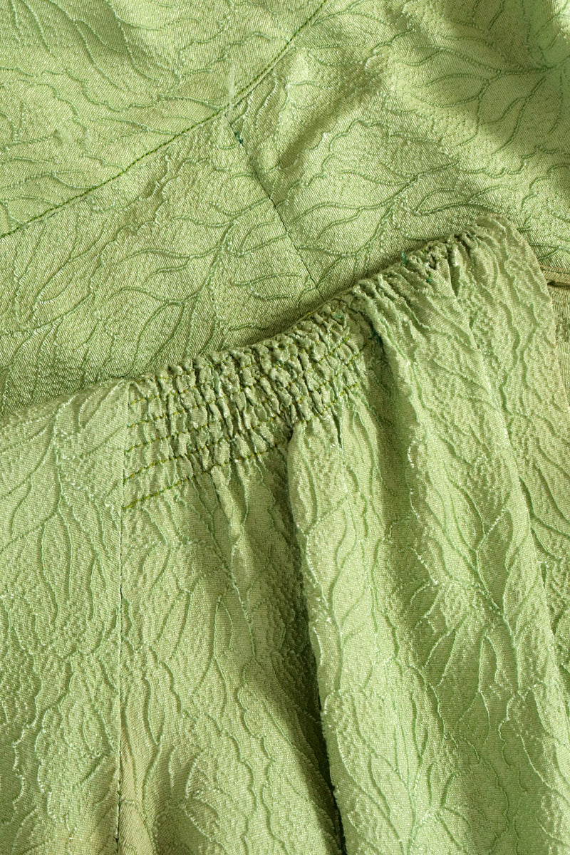 1940s Celery Crop Top M