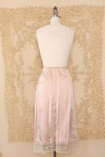 1940s Mauve Lace Slip XS