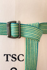 Italian Grass Green Webbed Belt