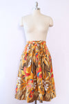 Autumnal Cotton Pocket Skirt M/L