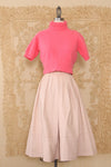 Blush Leather Ballerina Skirt XS