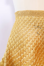Goldenrod Raffia Skirt L