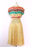 Goldenrod Raffia Skirt L