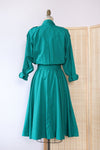 Teal Toussaint Flared Shirtdress M/L