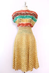 Goldenrod Raffia Skirt L