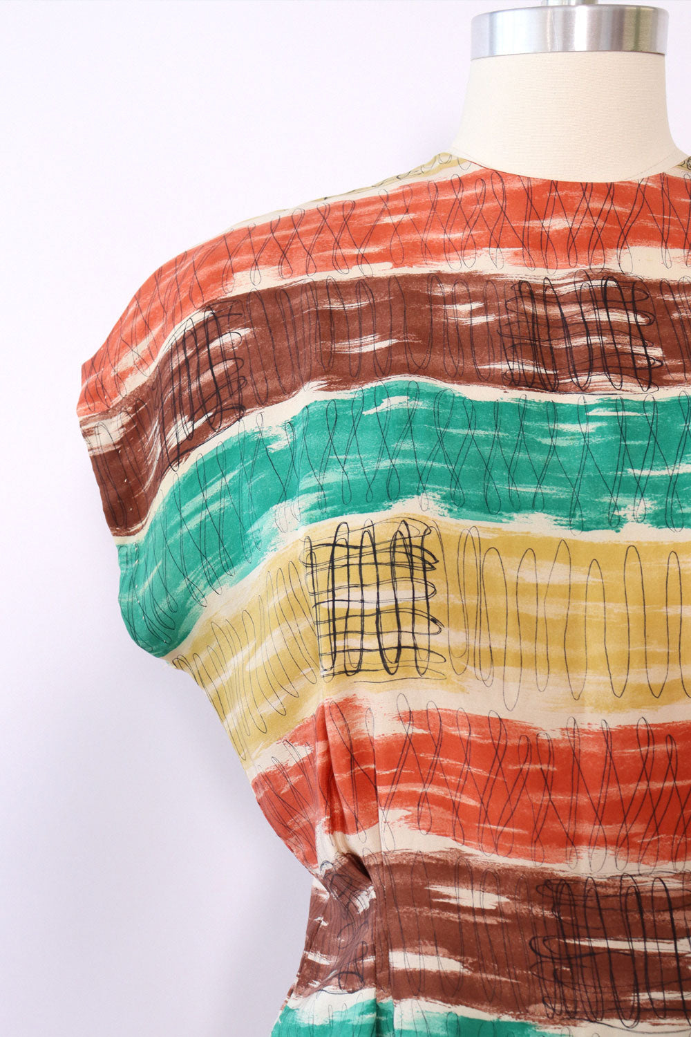 Cohama Silk Squiggle Top M