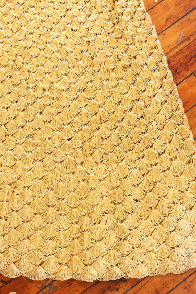 Goldenrod Raffia Skirt L