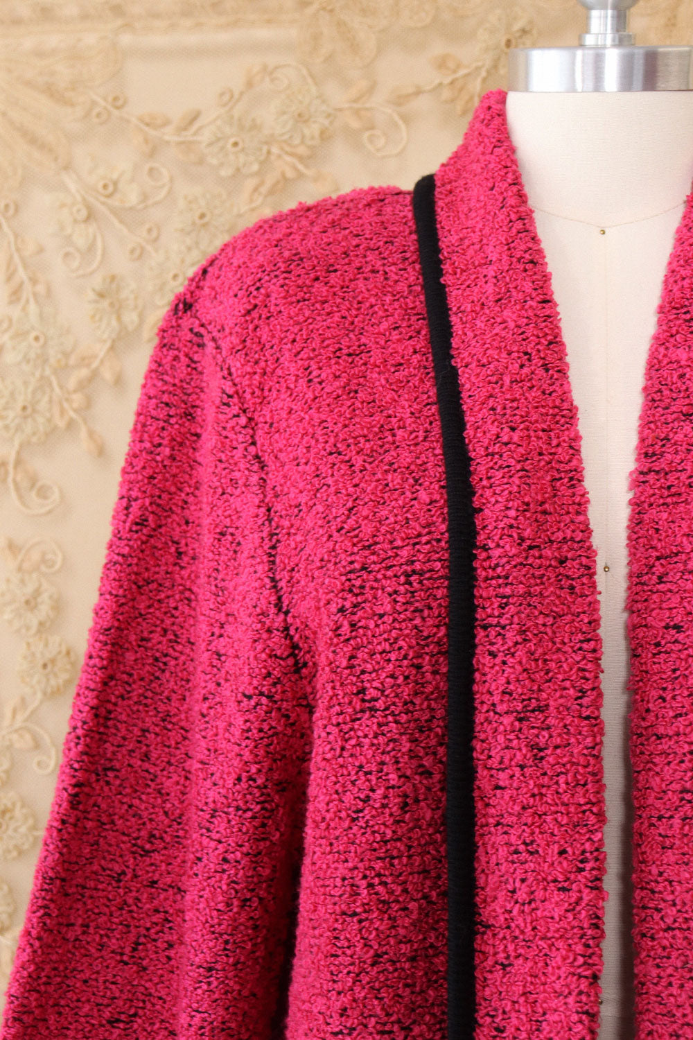 Marled Magenta Long Cardigan S-L