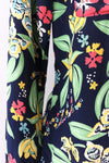 1940s Cold Rayon Botanical Buttondown M