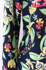 1940s Cold Rayon Botanical Buttondown M