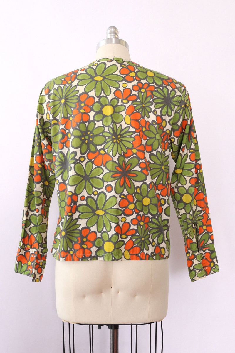 Cos Cob Cotton Bloom Shirt M-M/L