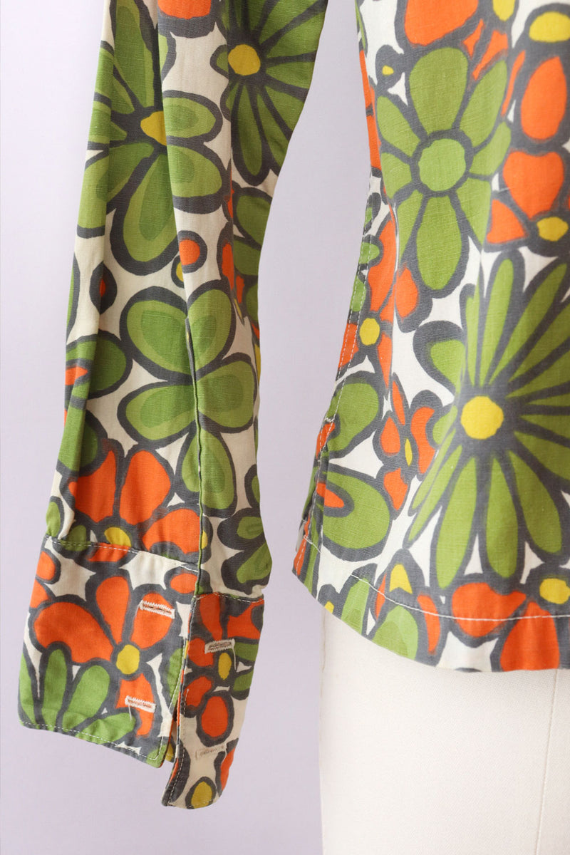 Cos Cob Cotton Bloom Shirt M-M/L