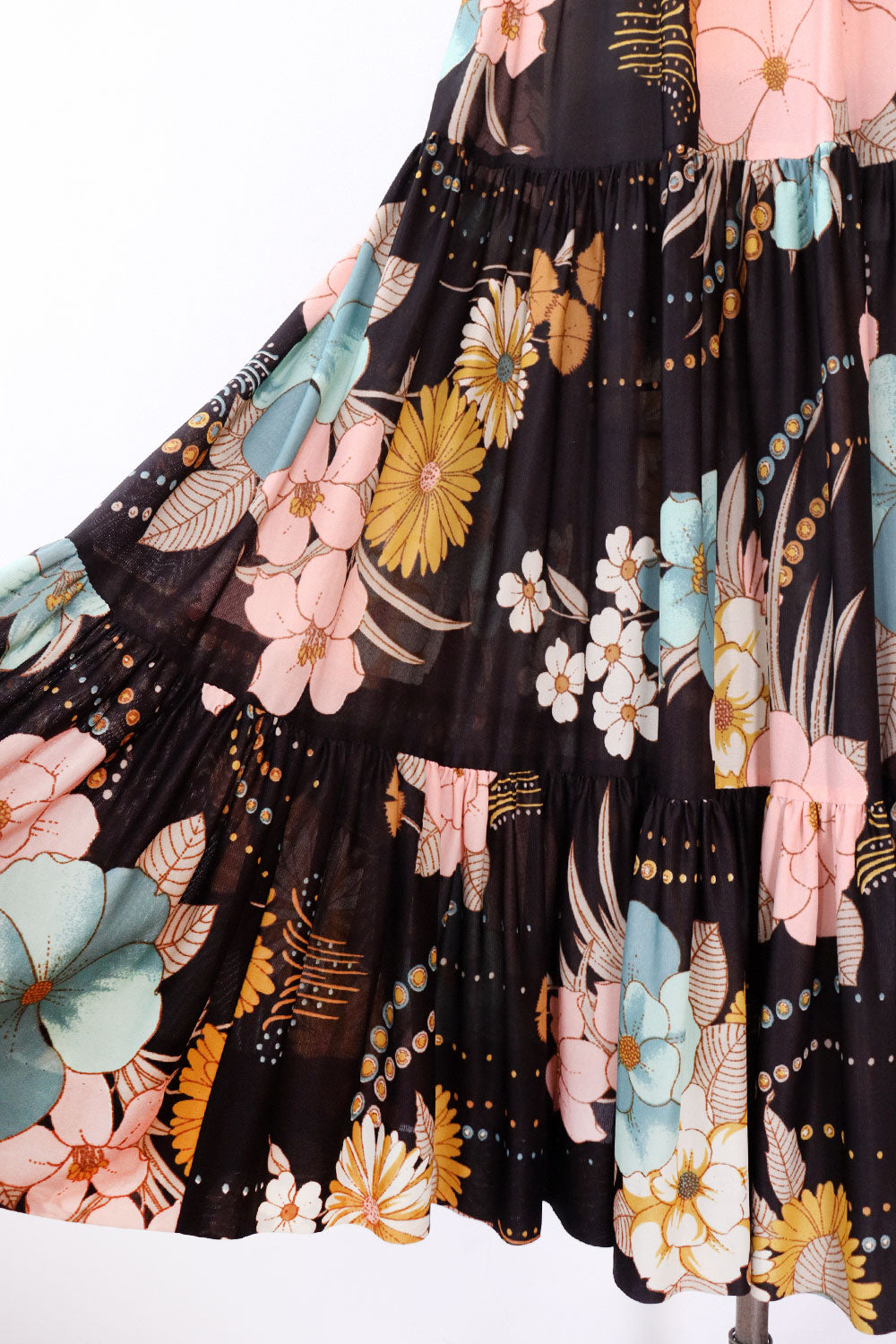 Whimsical Floral Tiered Maxi XS