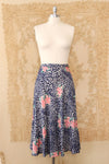 Speckled Silk Roses Skirt S