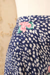 Speckled Silk Roses Skirt S