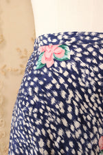Speckled Silk Roses Skirt S